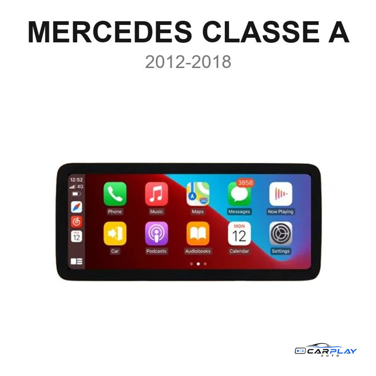Écran CarPlay compatible avec Mercedes CLASSE A - W176 [2012-2018] NTG 5.0