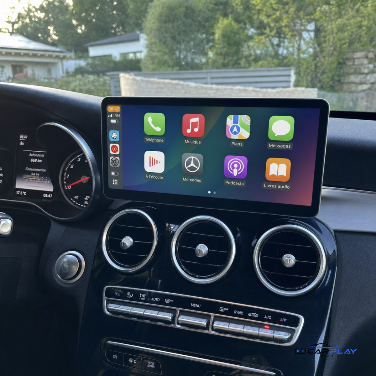 Écran CarPlay compatible avec Mercedes CLASSE A - W176 [2012-2018] NTG 5.0