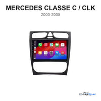 Écran CarPlay compatible avec Mercedes Classe C / CLK [2000-2005] Noir - Type A