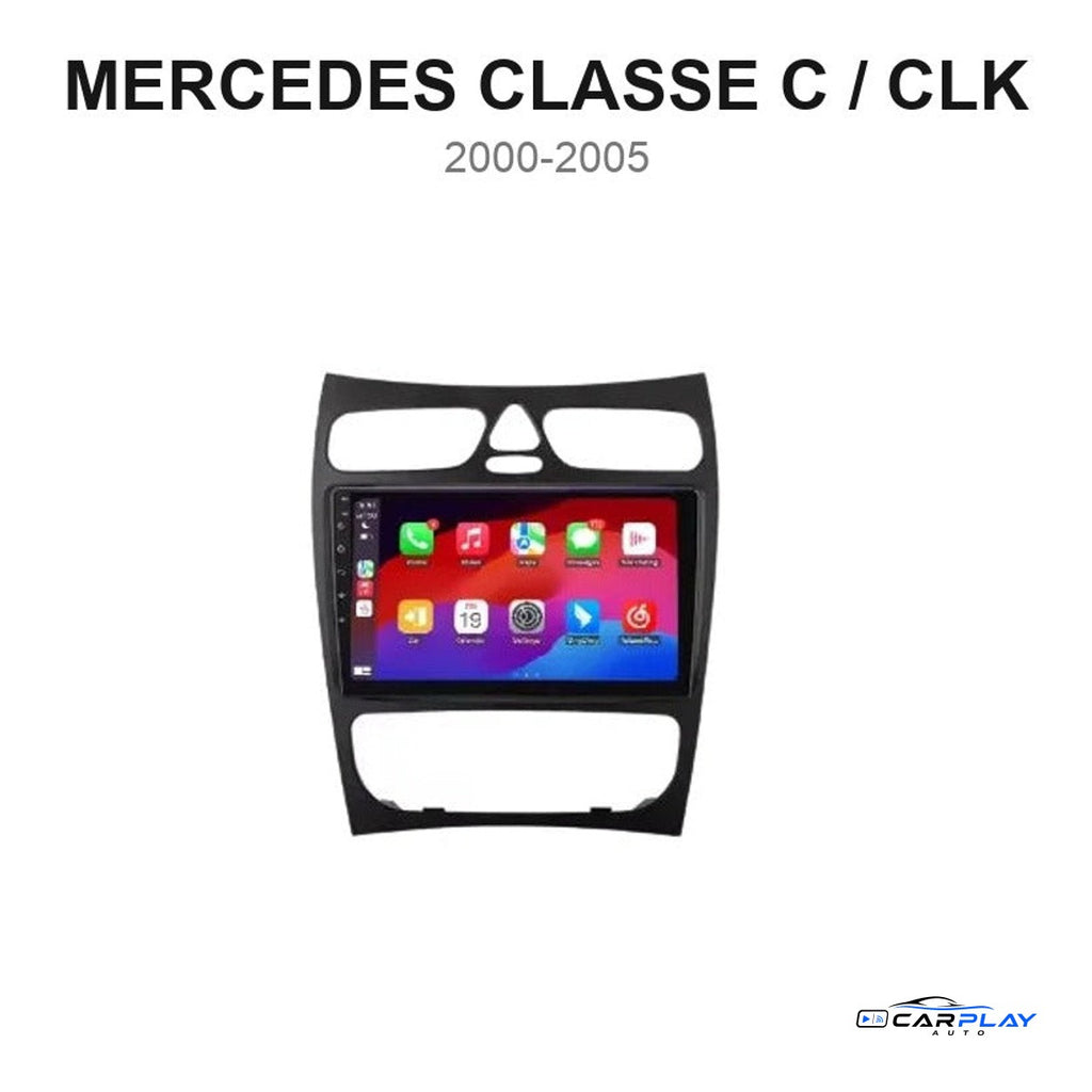 Écran CarPlay compatible avec Mercedes Classe C / CLK [2000-2005] - Noir - Type C