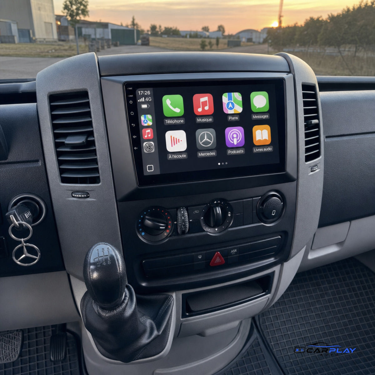 Écran CarPlay compatible avec Mercedes W906 Sprinter [2006-2018]