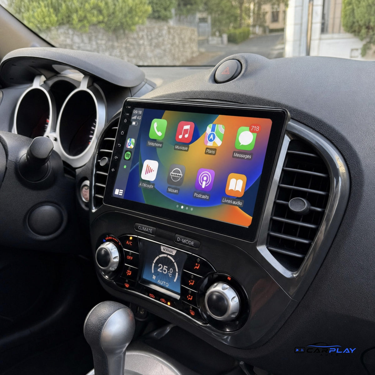 Écran CarPlay compatible avec Nissan Juke [2010-2014] - Sans GPS d'origine