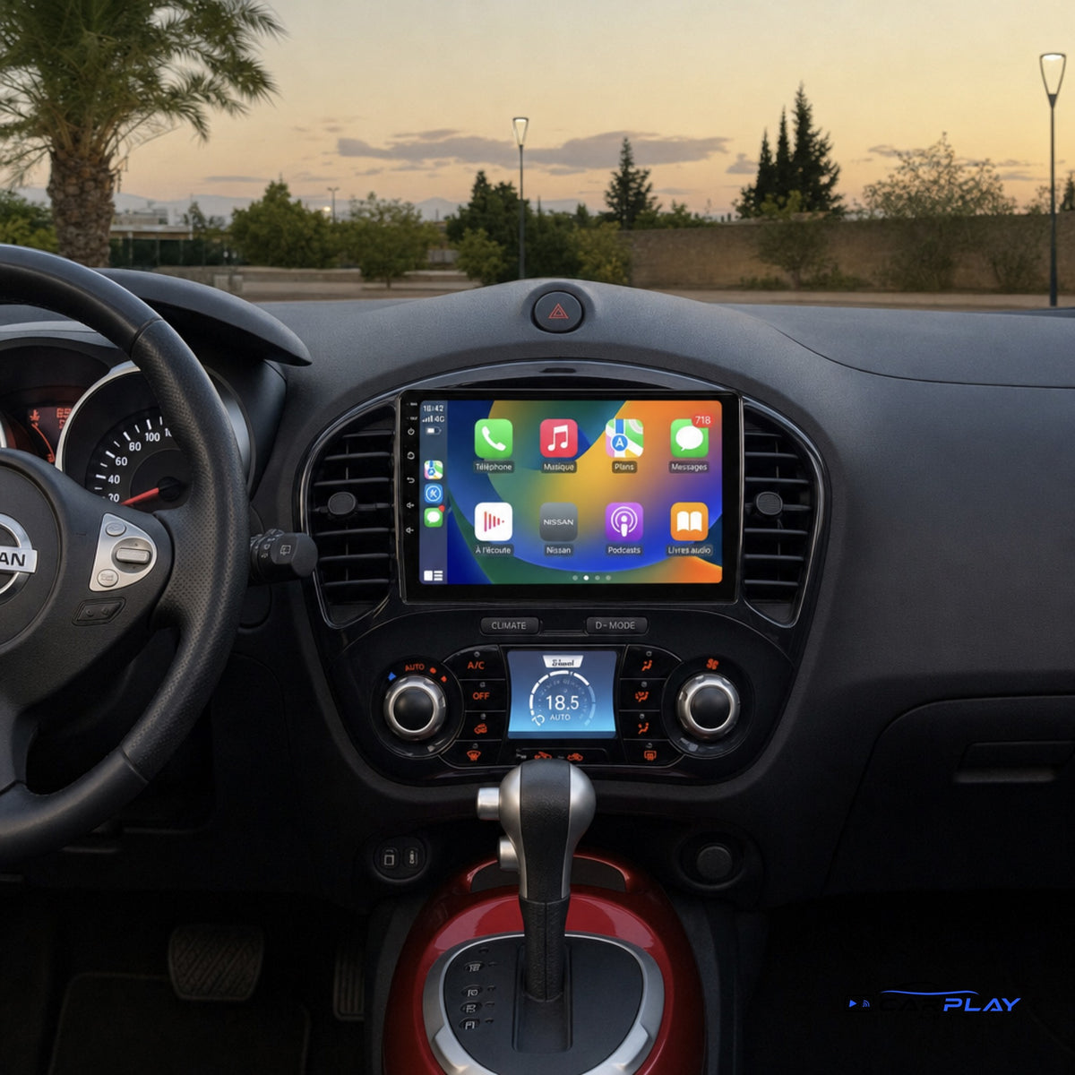 Écran CarPlay compatible avec Nissan Juke [2010-2014] - Sans GPS d'origine