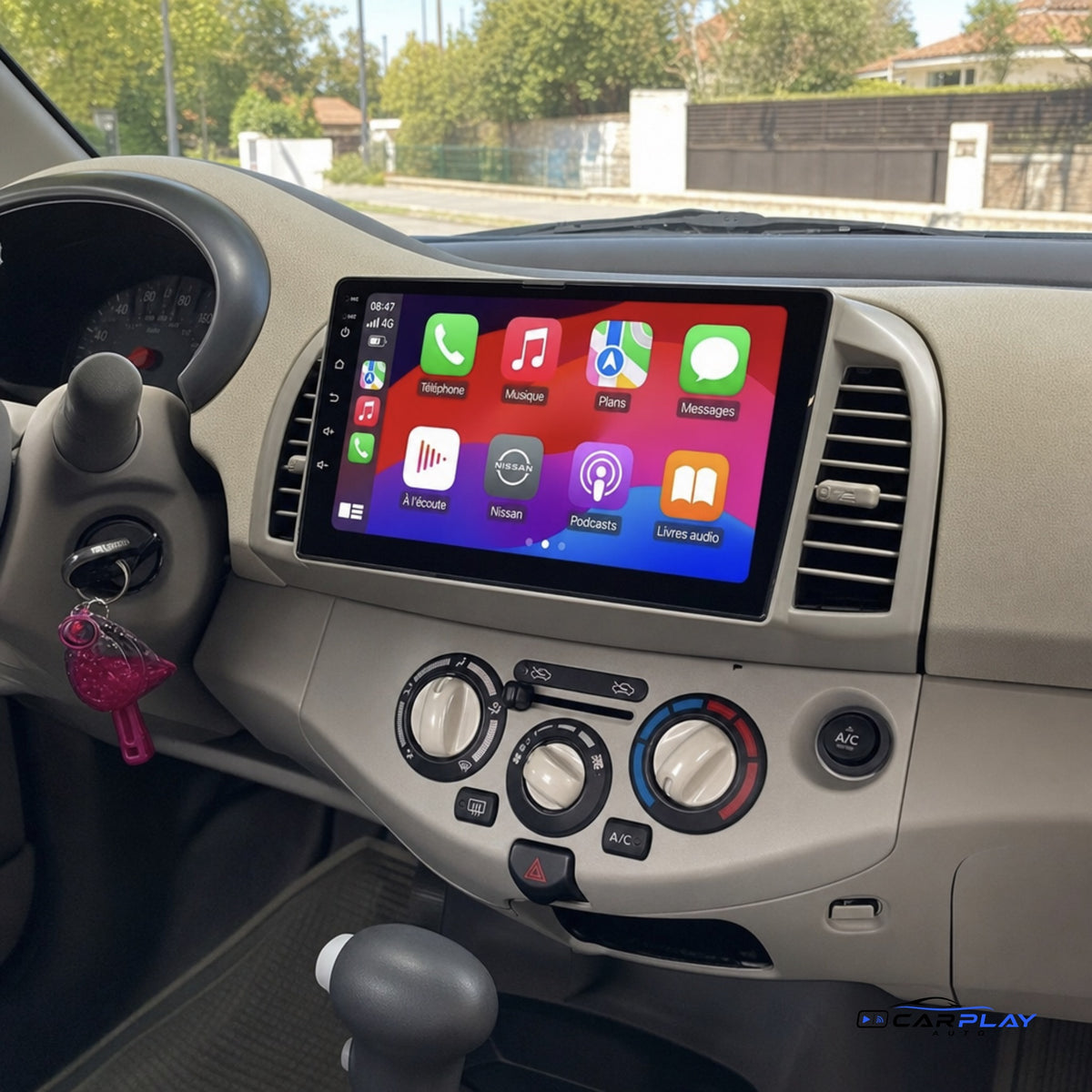 Écran CarPlay compatible avec Nissan Micra [2002-2010]