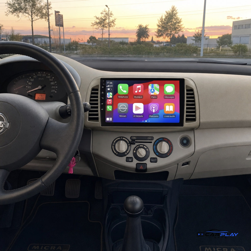 Écran CarPlay compatible avec Nissan Micra [2002-2010]