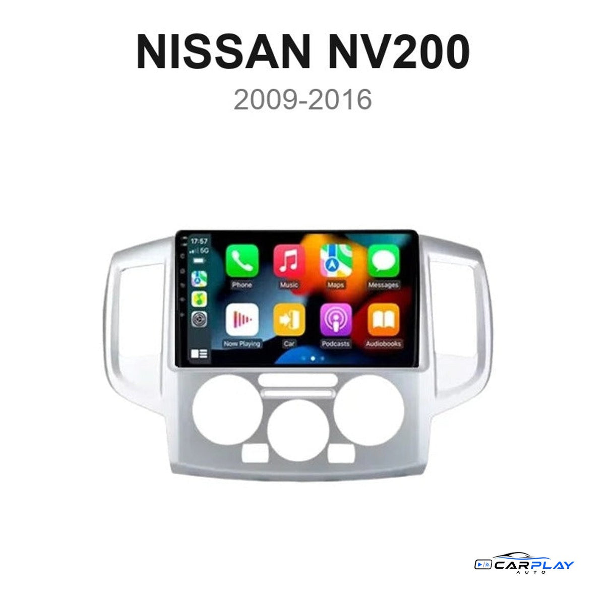 Écran CarPlay compatible avec Nissan NV200 [2009-2016] - Gris