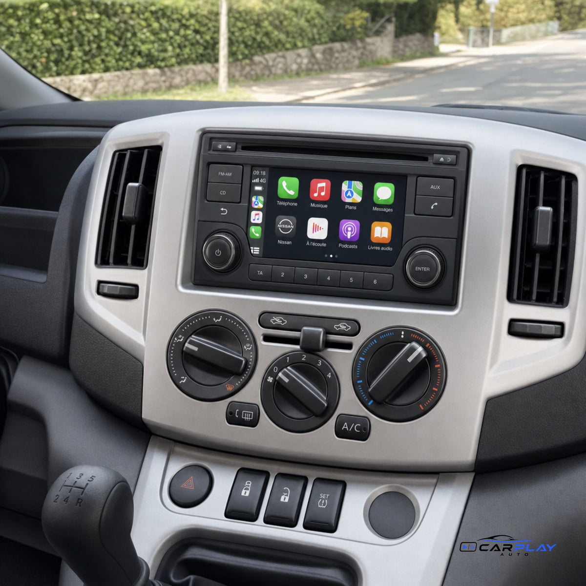 Écran CarPlay compatible avec Nissan NV200 [2009-2016] - Gris