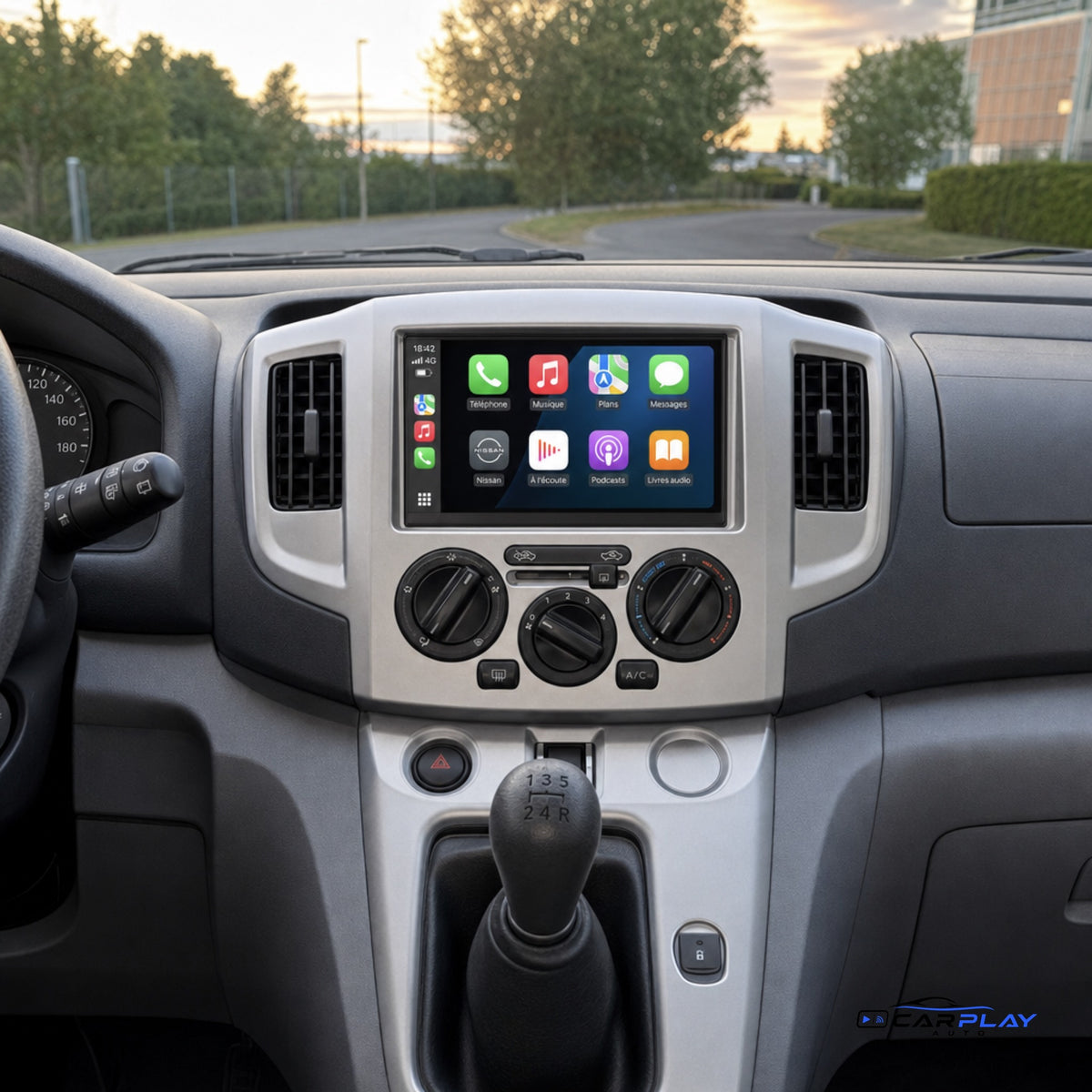 Écran CarPlay compatible avec Nissan NV200 [2009-2016] - Gris