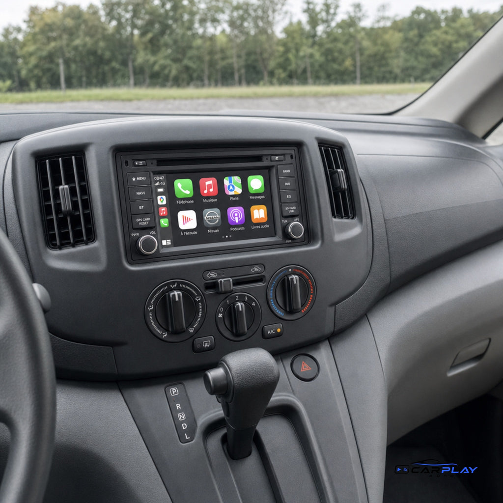 Écran CarPlay compatible avec Nissan NV200 [2009-2016] - Noir