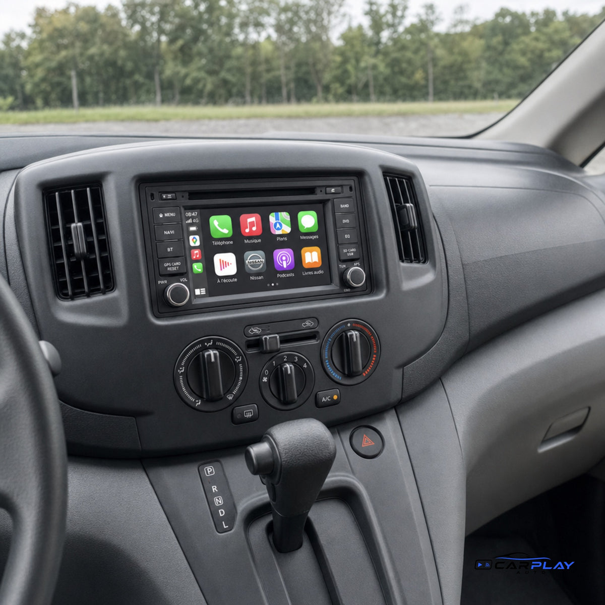 Écran CarPlay compatible avec Nissan NV200 [2009-2016] - Noir