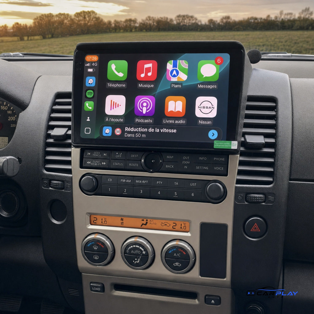 Écran CarPlay compatible avec Nissan Pathfinder R51 [2004-2014]