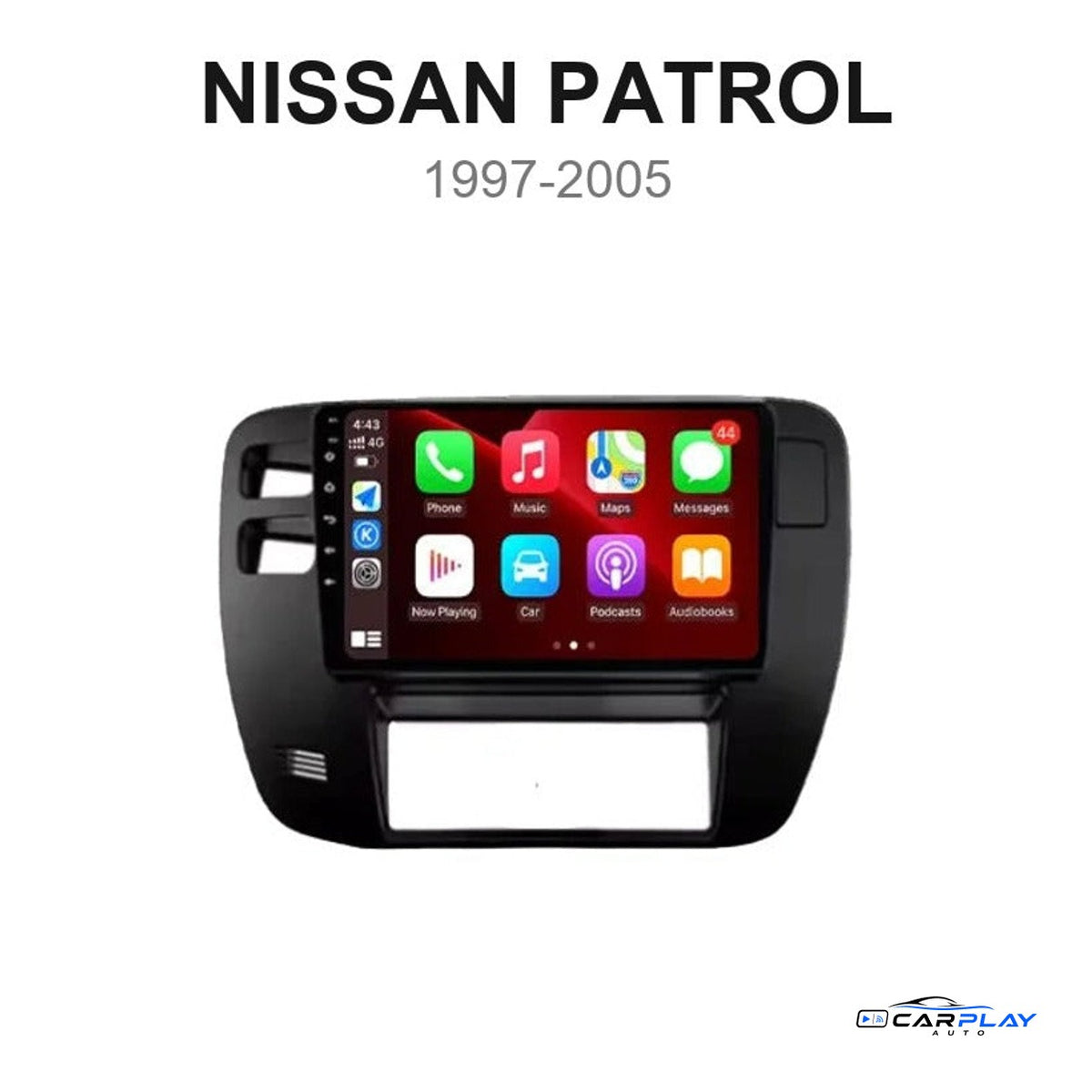 Écran CarPlay compatible avec Nissan Patrol [1997-2005]