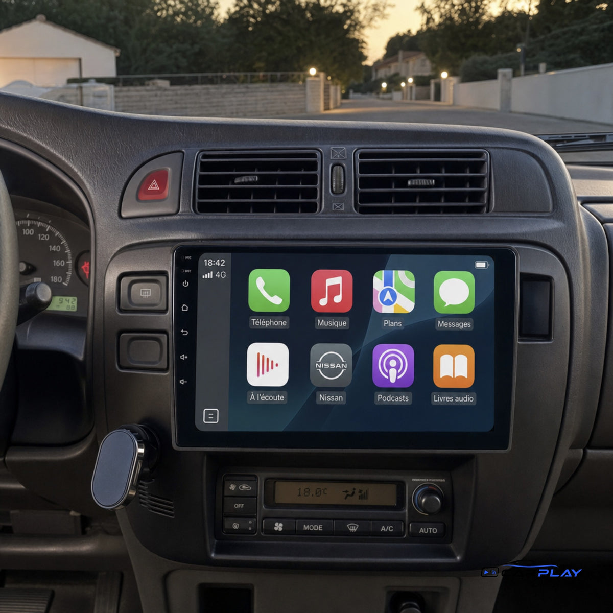 Écran CarPlay compatible avec Nissan Patrol [1997-2005]