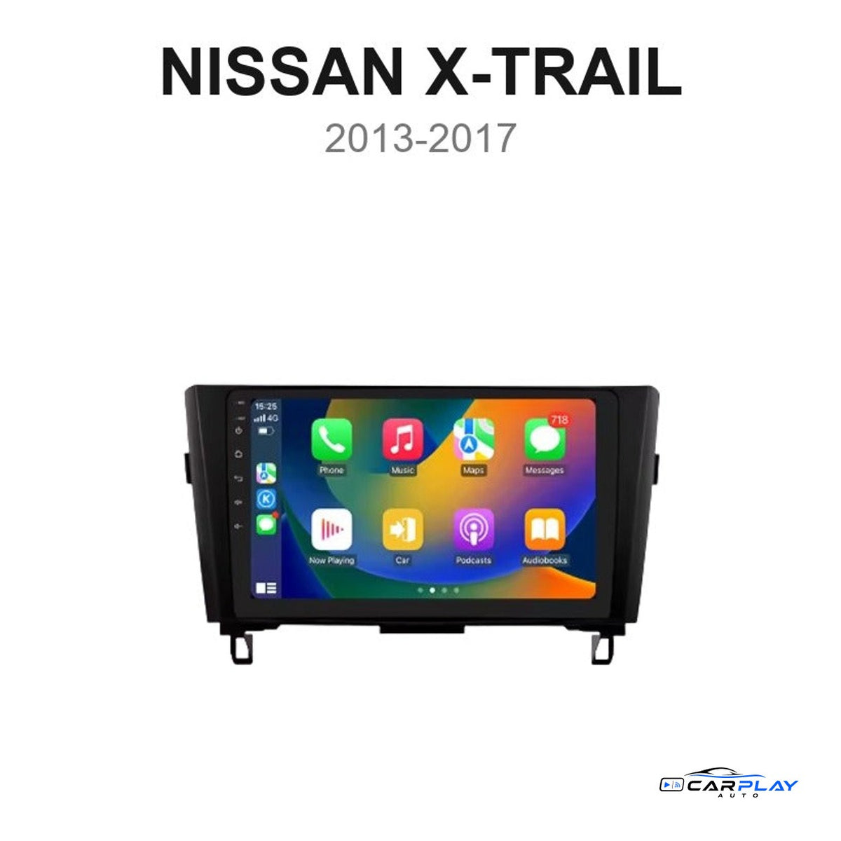 Écran CarPlay compatible avec Nissan X-Trail [2013-2017] - Audio Bose/Classique + Caméra 360° d'origine