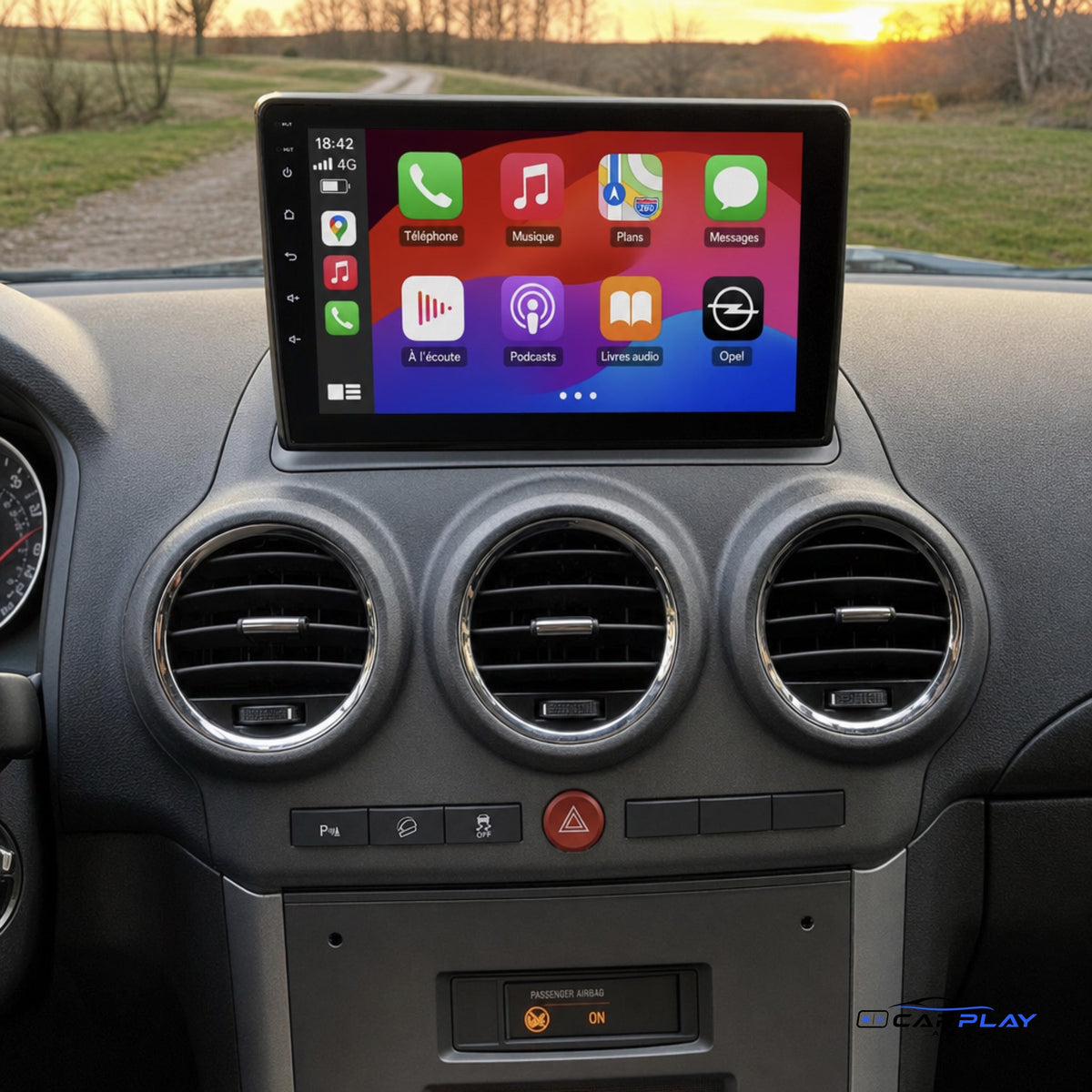 Écran CarPlay compatible avec Opel Antara [2006-2017]