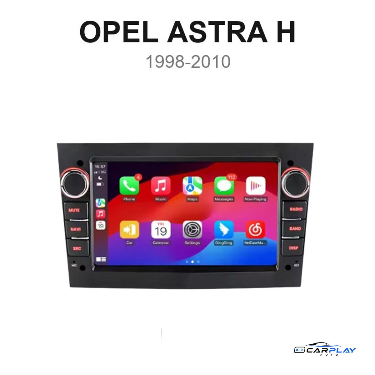Écran CarPlay compatible avec Opel Astra H [1998-2010]