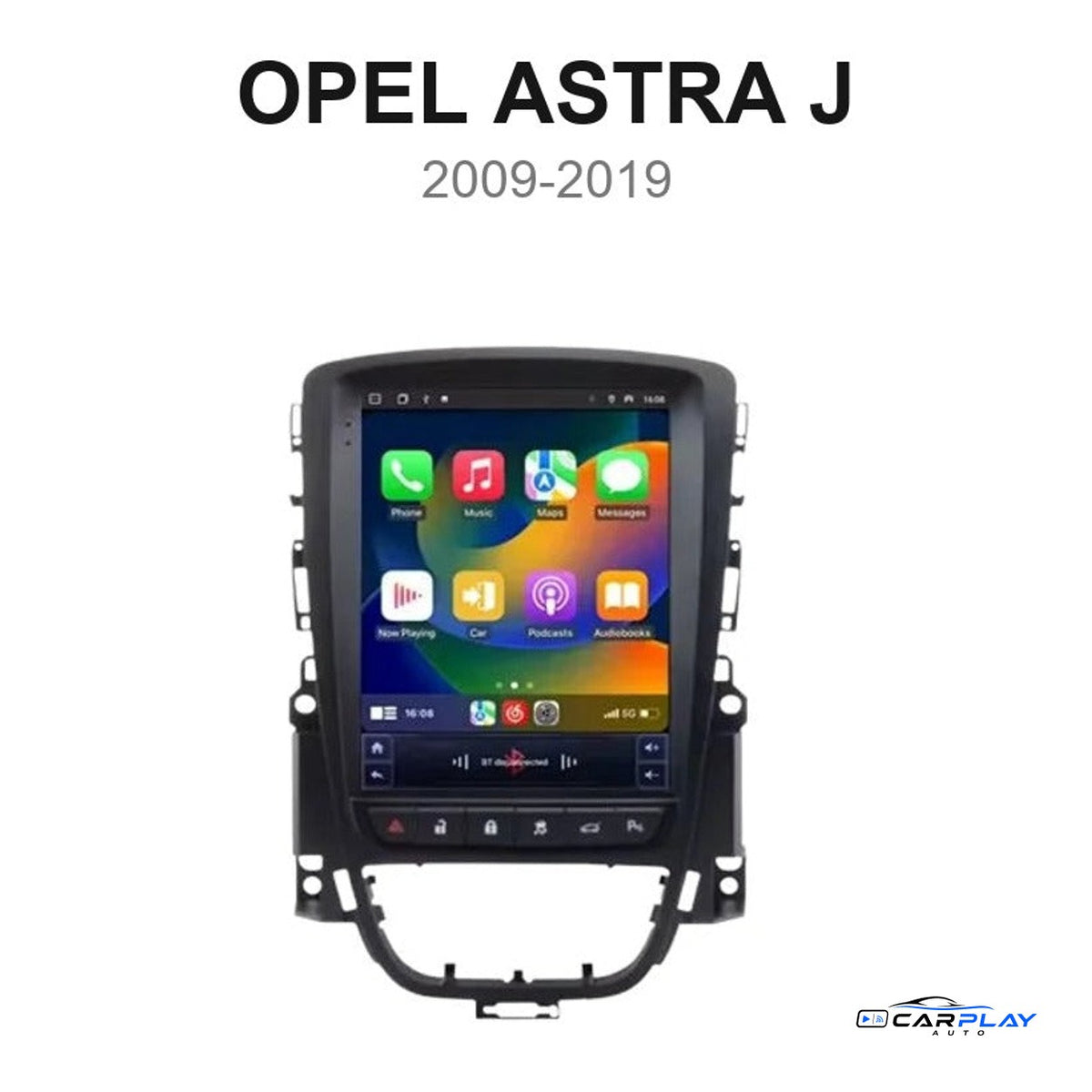 Écran CarPlay compatible avec Opel Astra J [2009-2019]