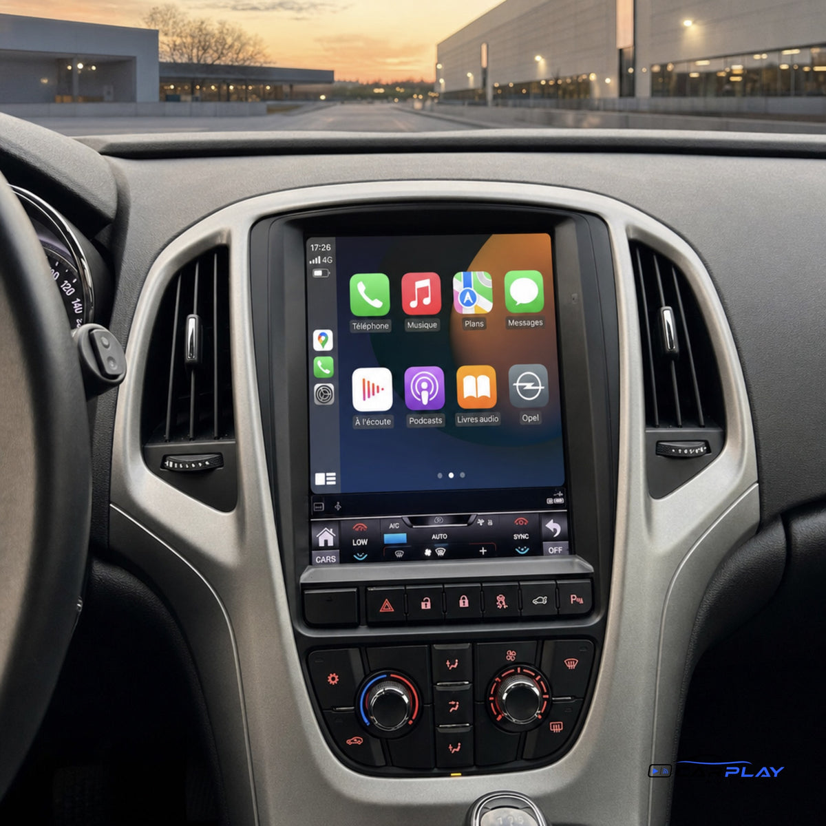 Écran CarPlay compatible avec Opel Astra J [2009-2019]