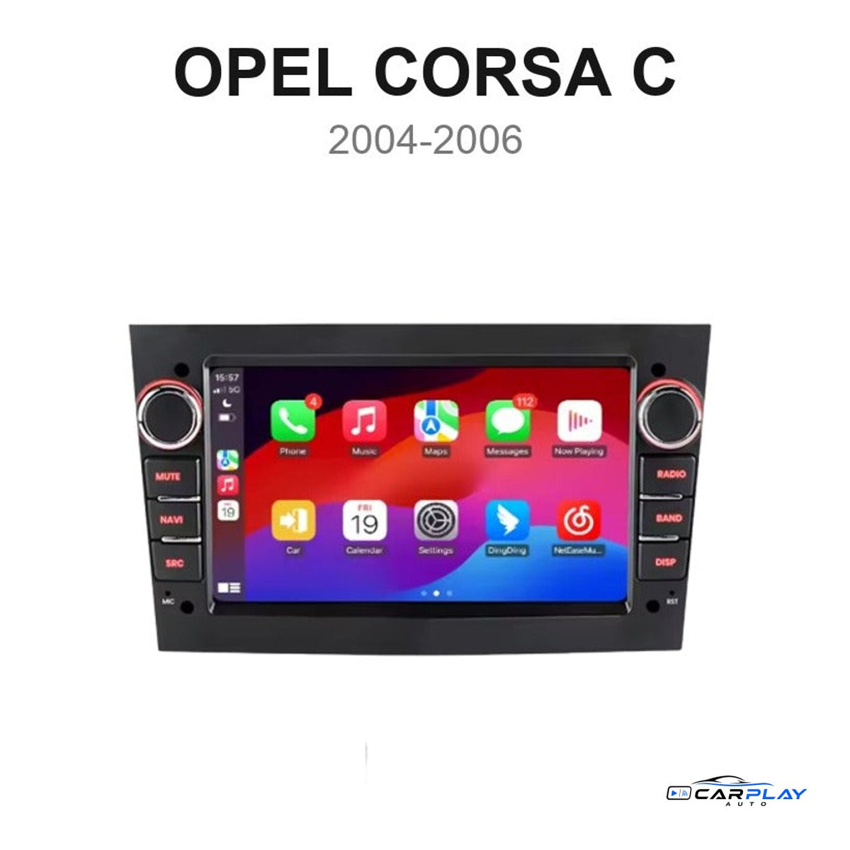 Écran CarPlay compatible avec Opel Corsa C [2004-2006]