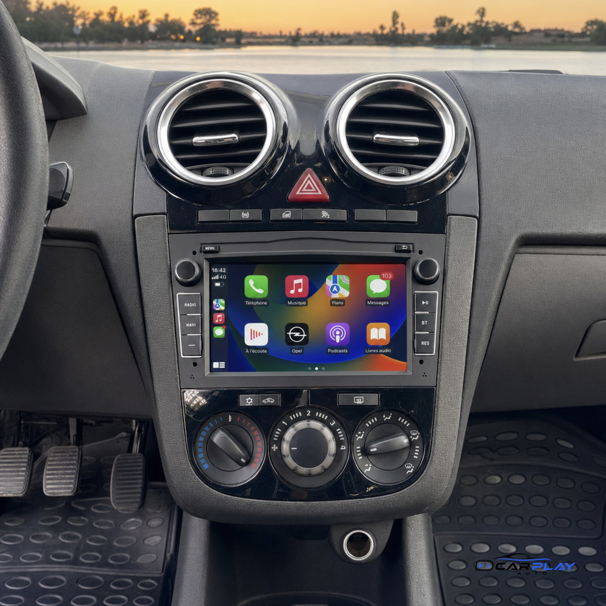 Écran CarPlay compatible avec Opel Corsa C [2004-2006]