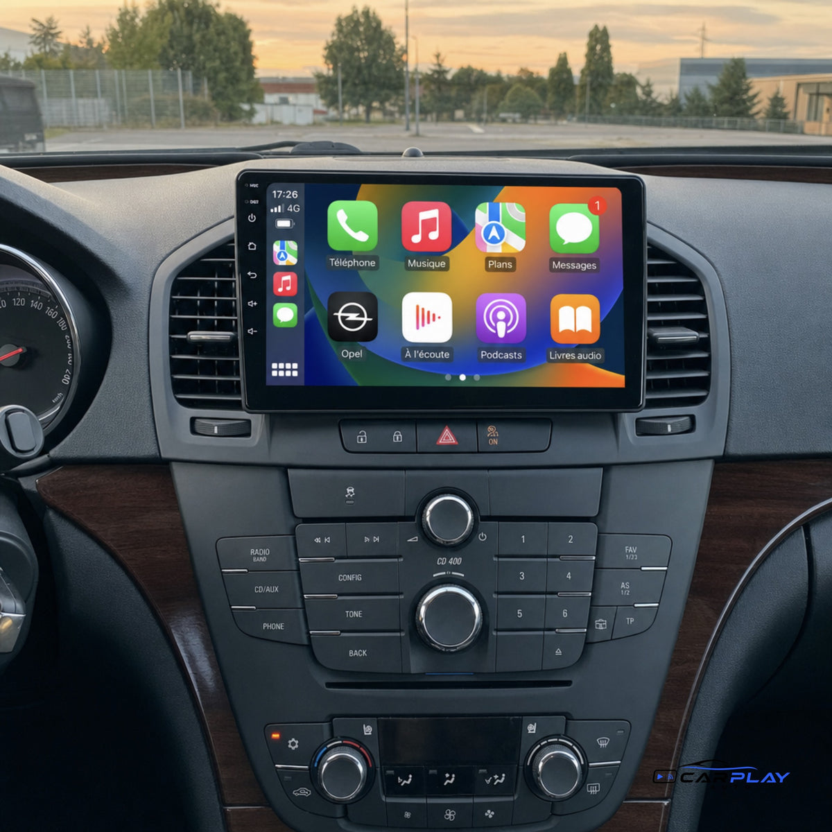 Écran CarPlay compatible avec Opel Insignia [2008-2013]