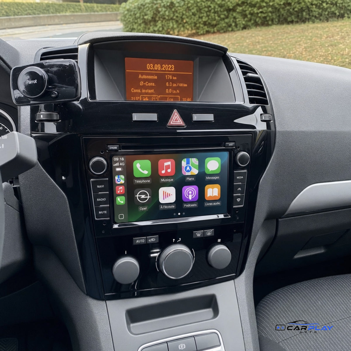 Écran CarPlay compatible avec Opel Meriva A [2003-2011]