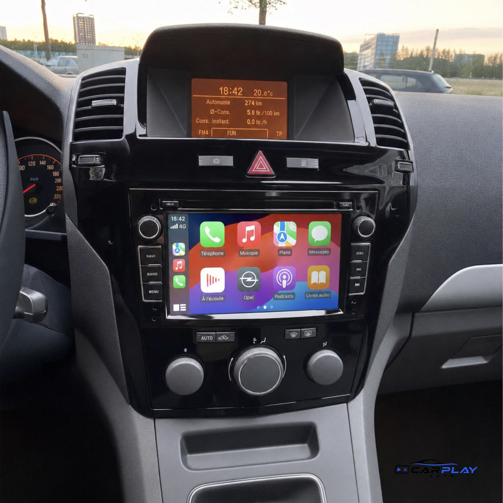 Écran CarPlay compatible avec Opel Meriva A [2003-2011]
