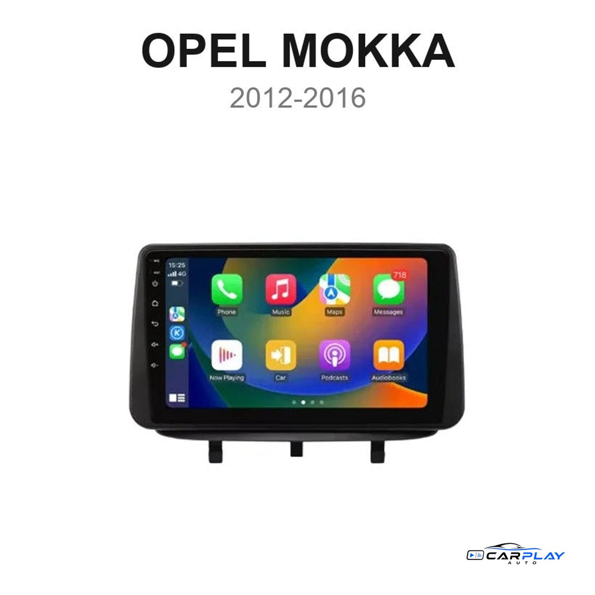 Écran CarPlay compatible avec Opel Mokka [2012-2016] - Aérations rondes