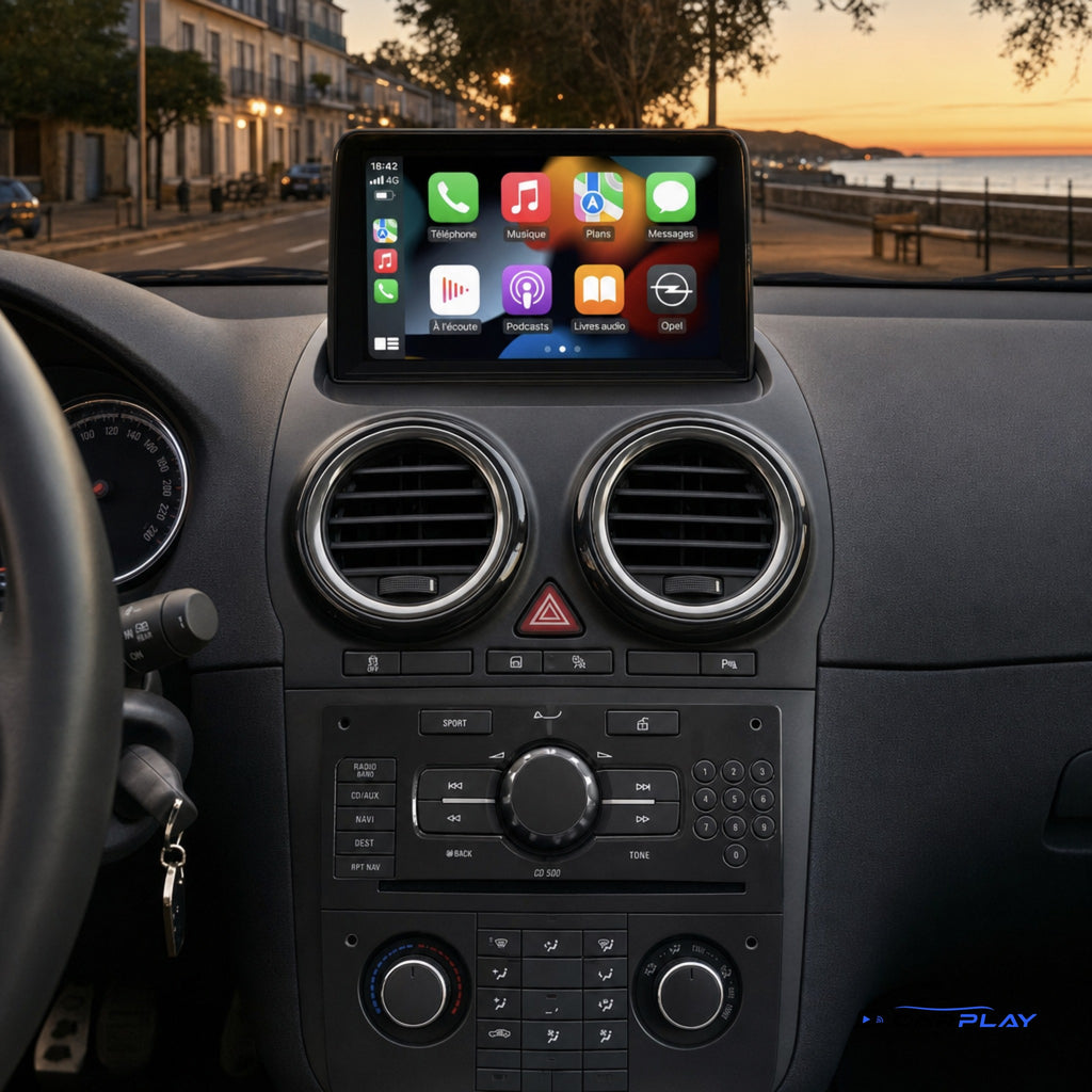 Écran CarPlay compatible avec Opel Mokka [2012-2016] - Aérations rondes