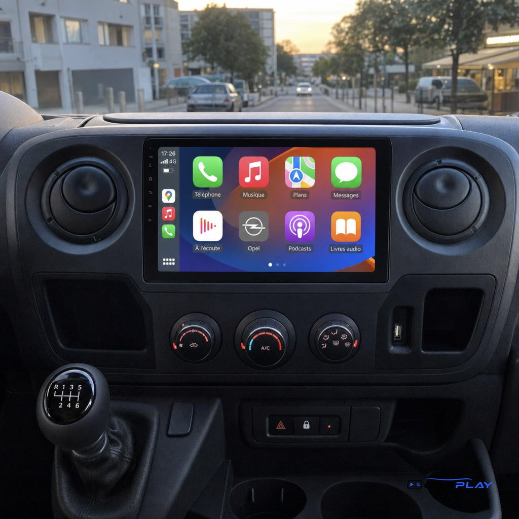 Écran CarPlay compatible avec Opel Movano [2010-2021]