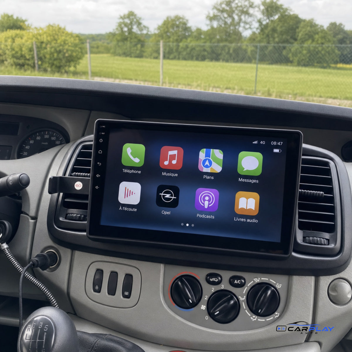 Écran CarPlay compatible avec Opel Vivaro [2006-2010] - GRAND ÉCRAN TACTILE