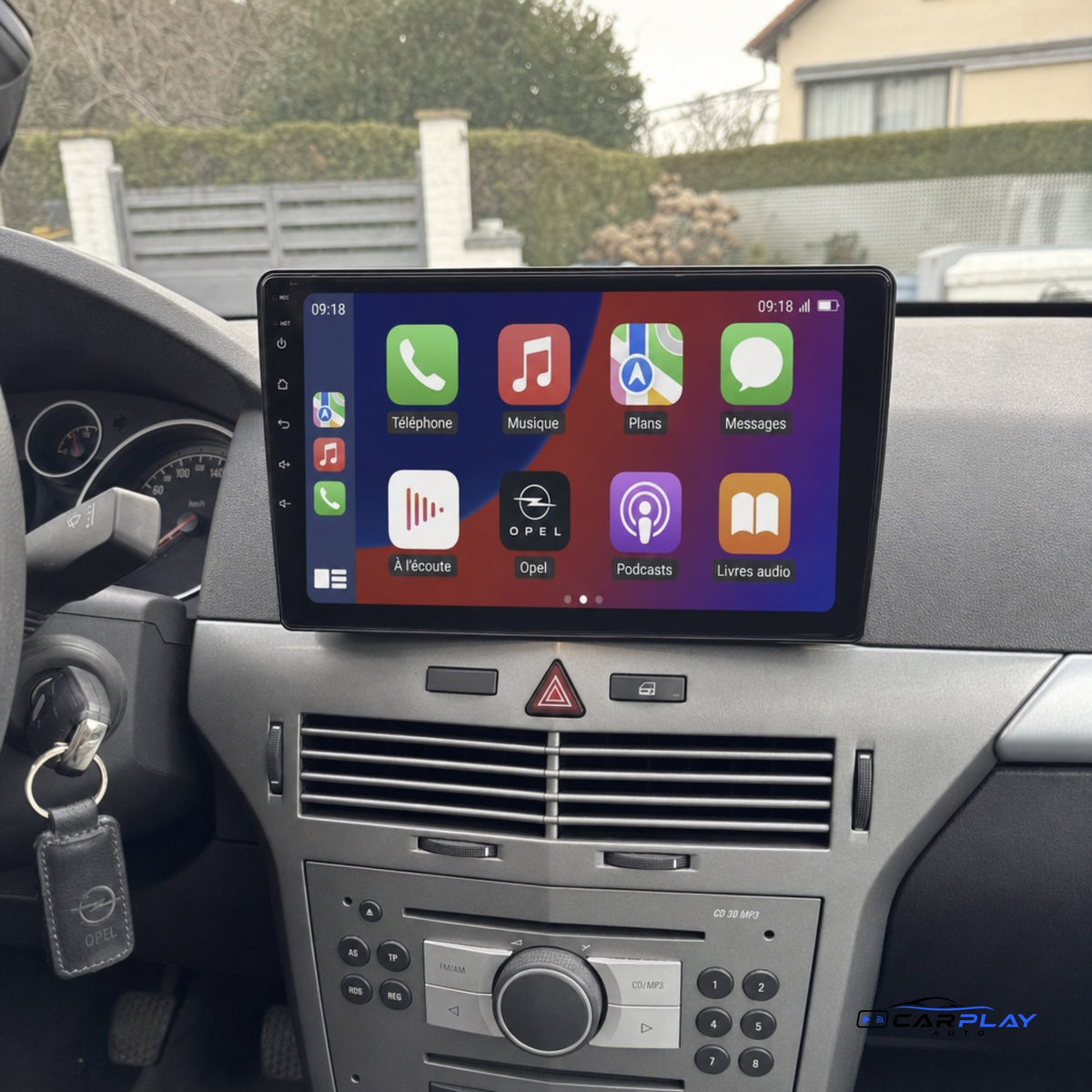 Écran CarPlay compatible avec Opel Zafira B [2005-2016] - Grand Écran tactile
