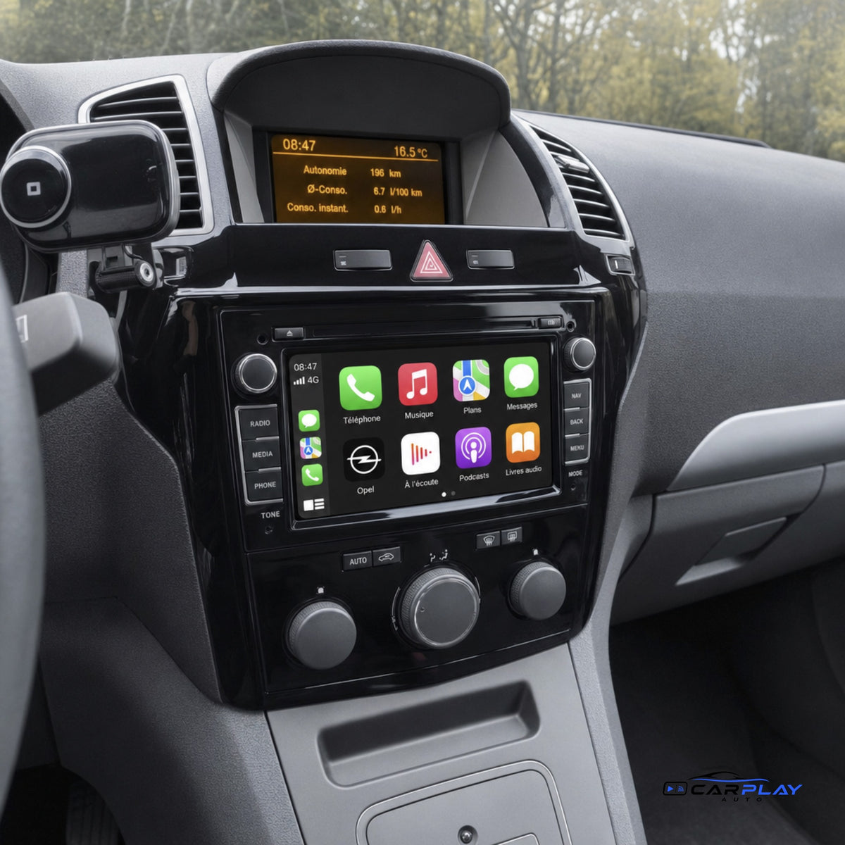 Écran CarPlay compatible avec Opel Zafira B [2005-2016] - Style d'origine