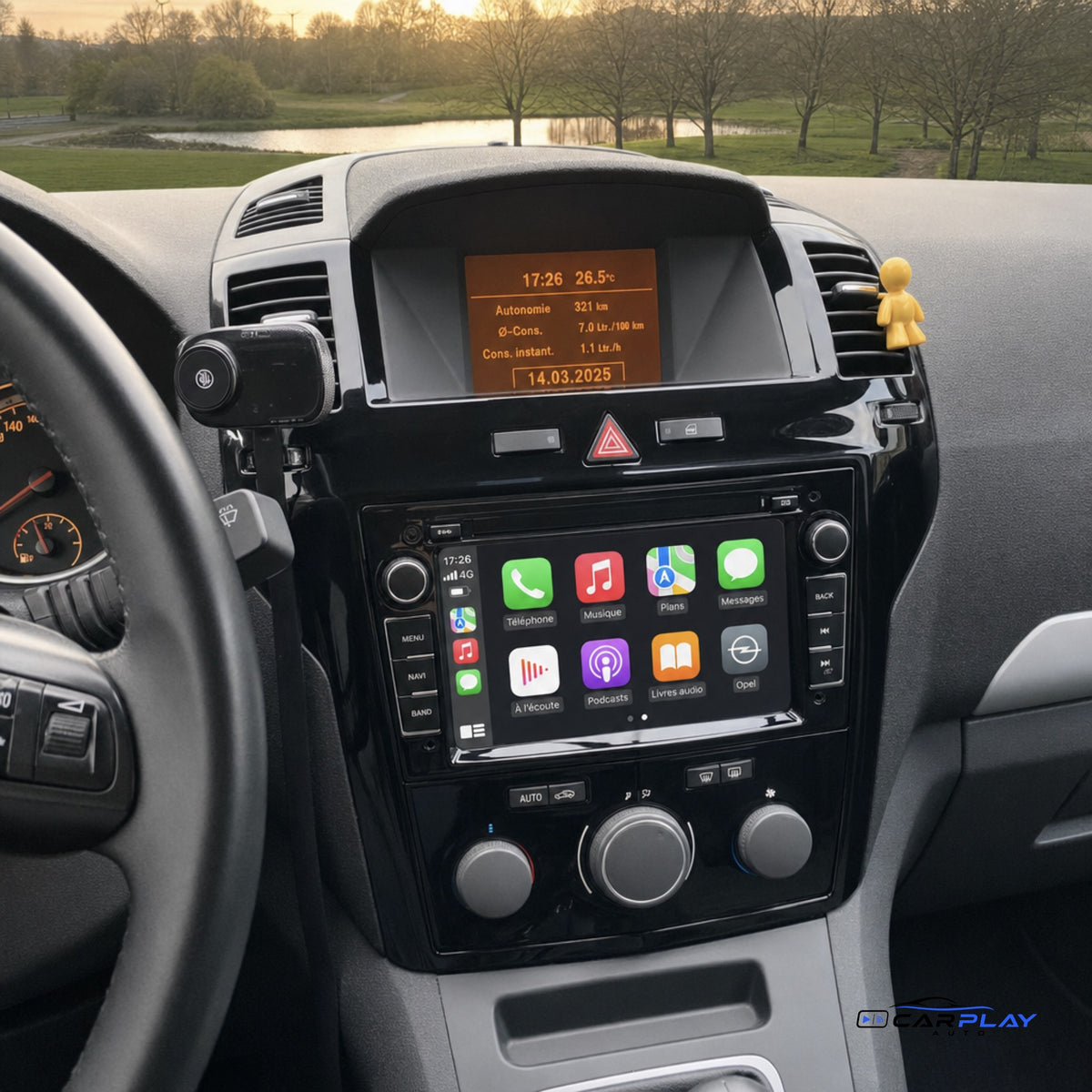 Écran CarPlay compatible avec Opel Zafira B [2005-2016] - Style d'origine