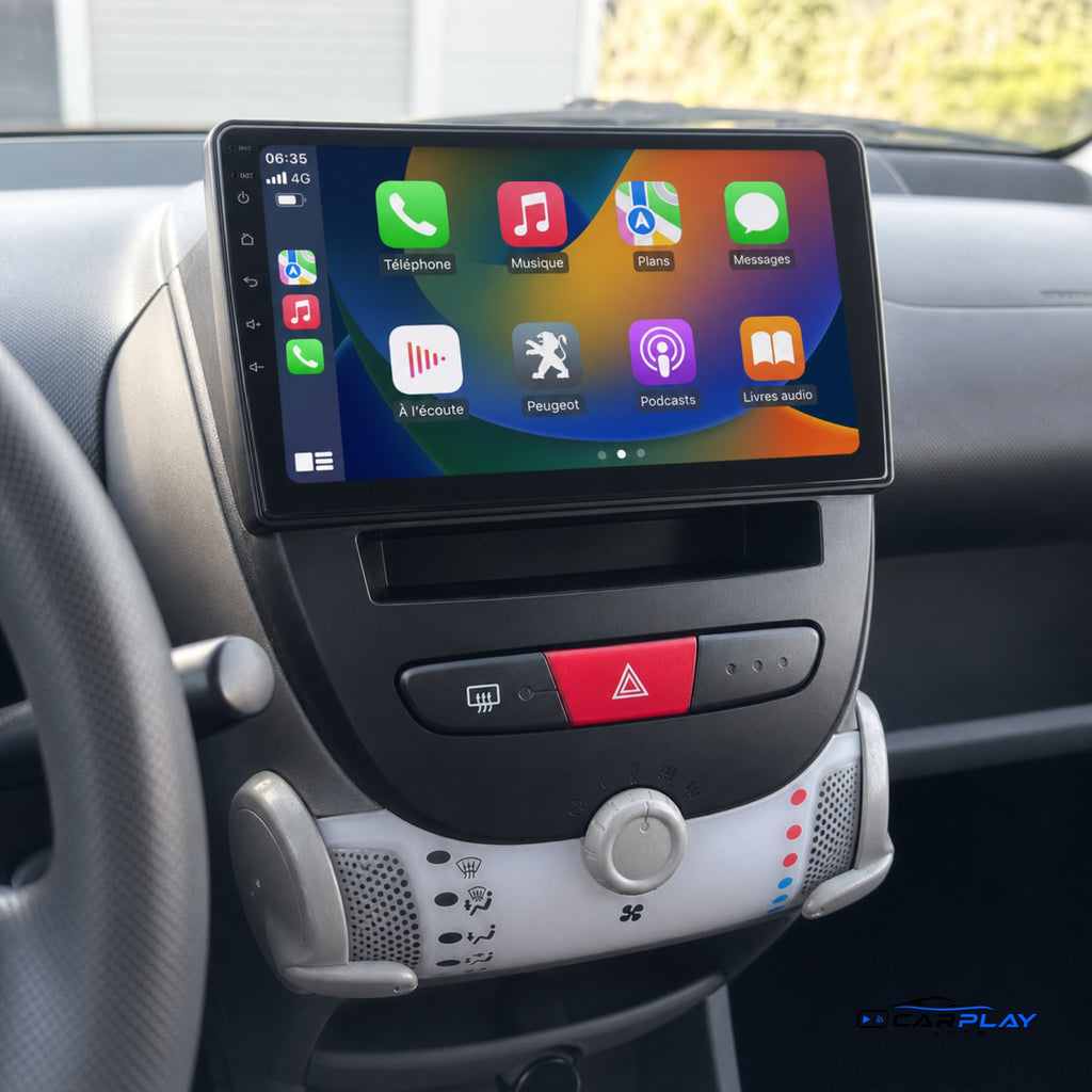 Écran CarPlay compatible avec Peugeot 107 [2005-2014]