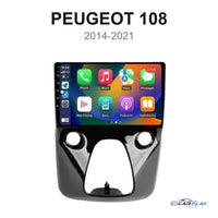 Écran CarPlay compatible avec Peugeot 108 [2014-2021]