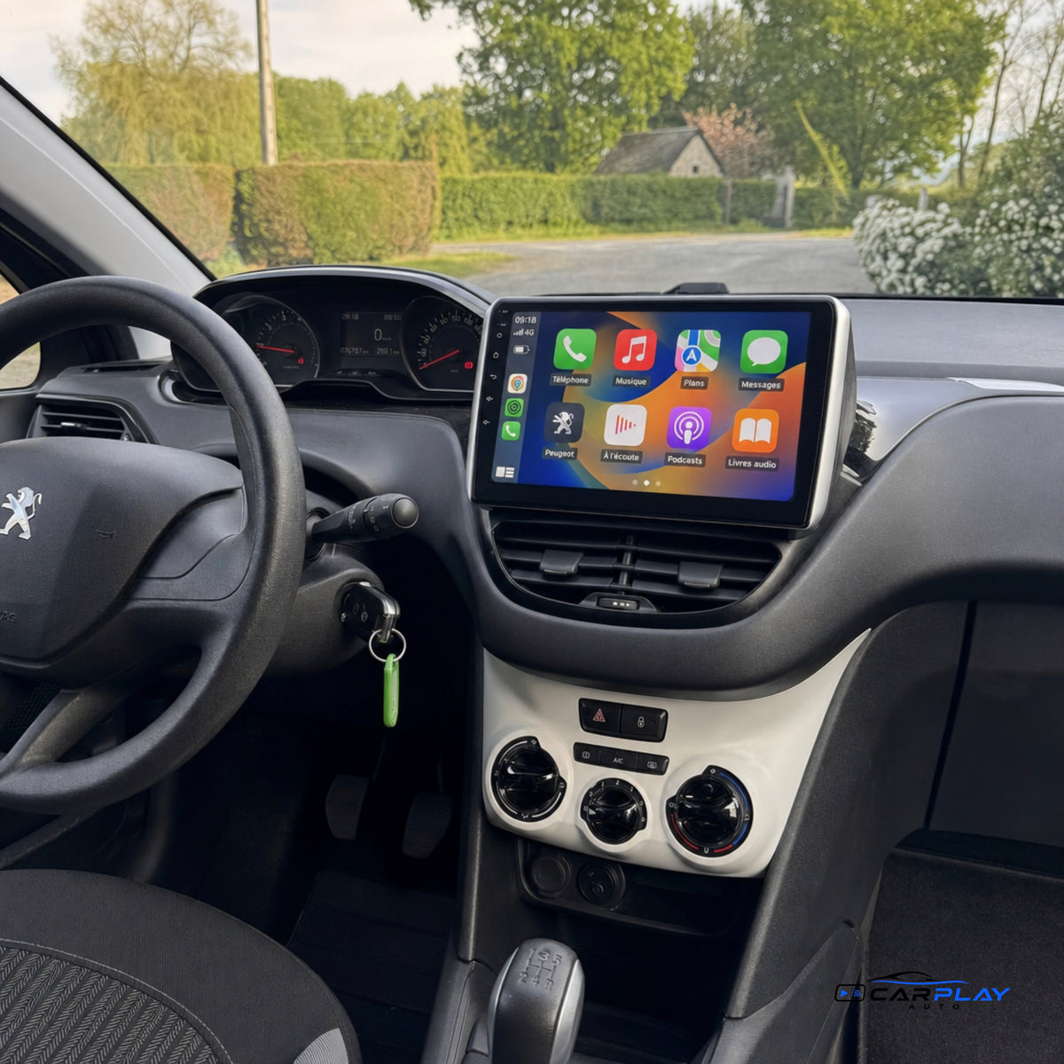 Écran CarPlay compatible avec Peugeot 2008 [2012-2018]