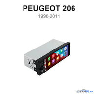 Écran CarPlay compatible avec Peugeot 206 [1998-2011]