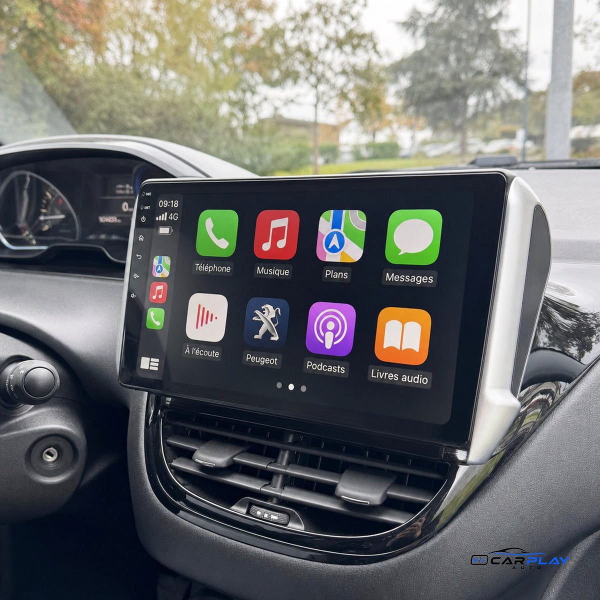 Écran CarPlay compatible avec Peugeot 208 [2012-2018]