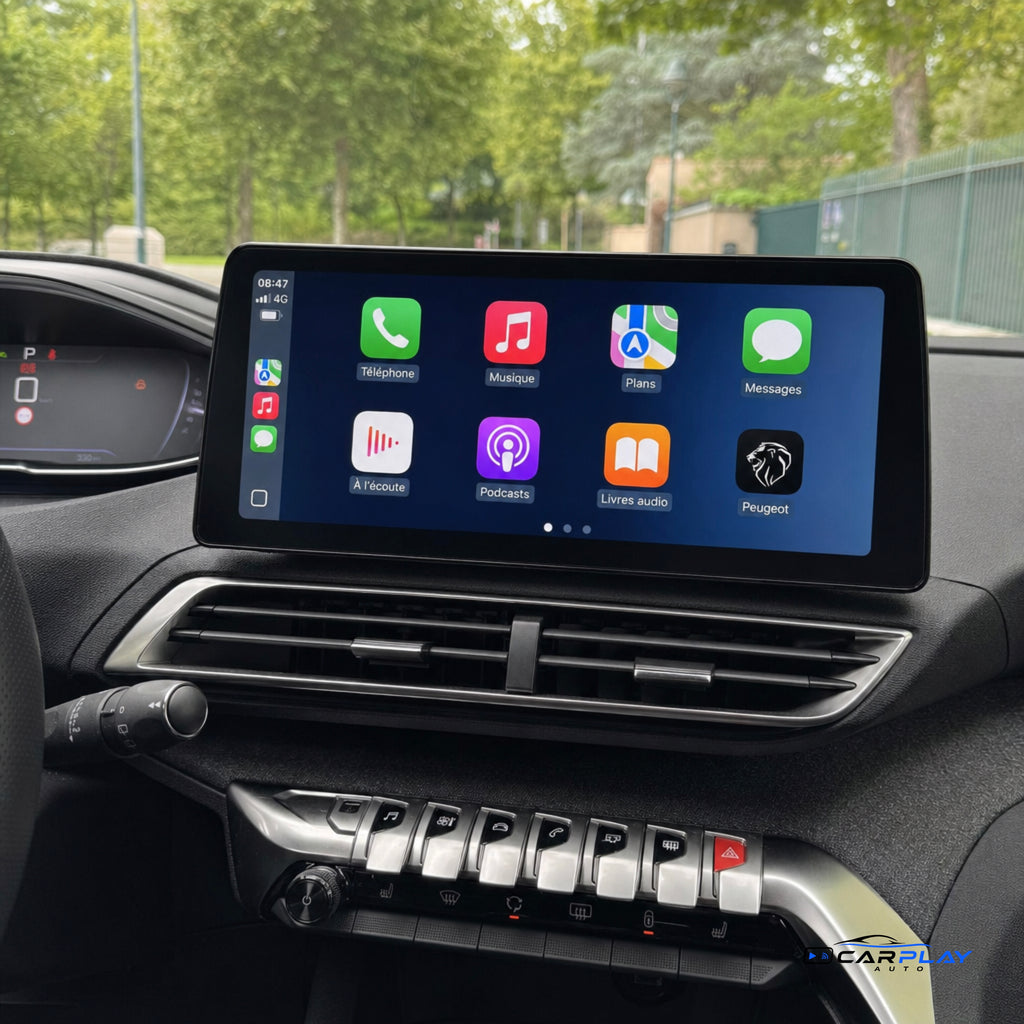Écran CarPlay compatible avec Peugeot 3008 II [2017-2023]
