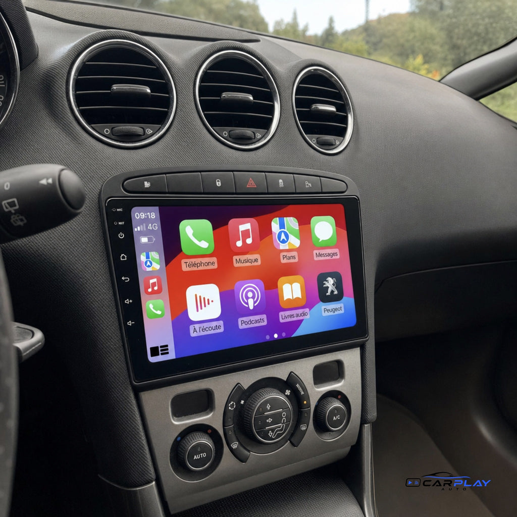 Écran CarPlay compatible avec Peugeot 308 [2007-2015]