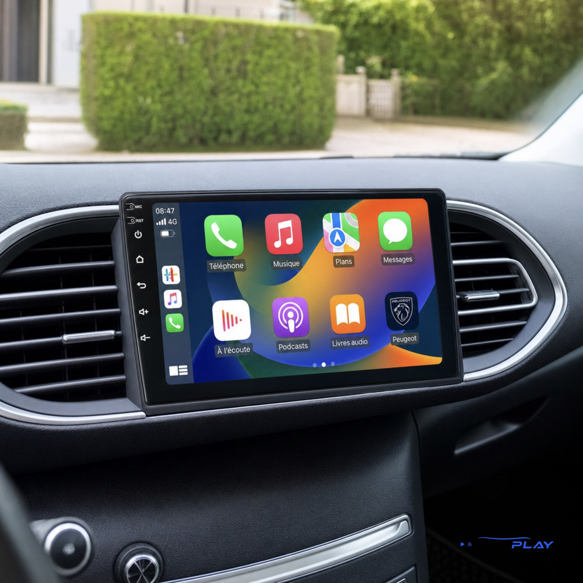 Écran CarPlay compatible avec Peugeot 308 [2013-2021]