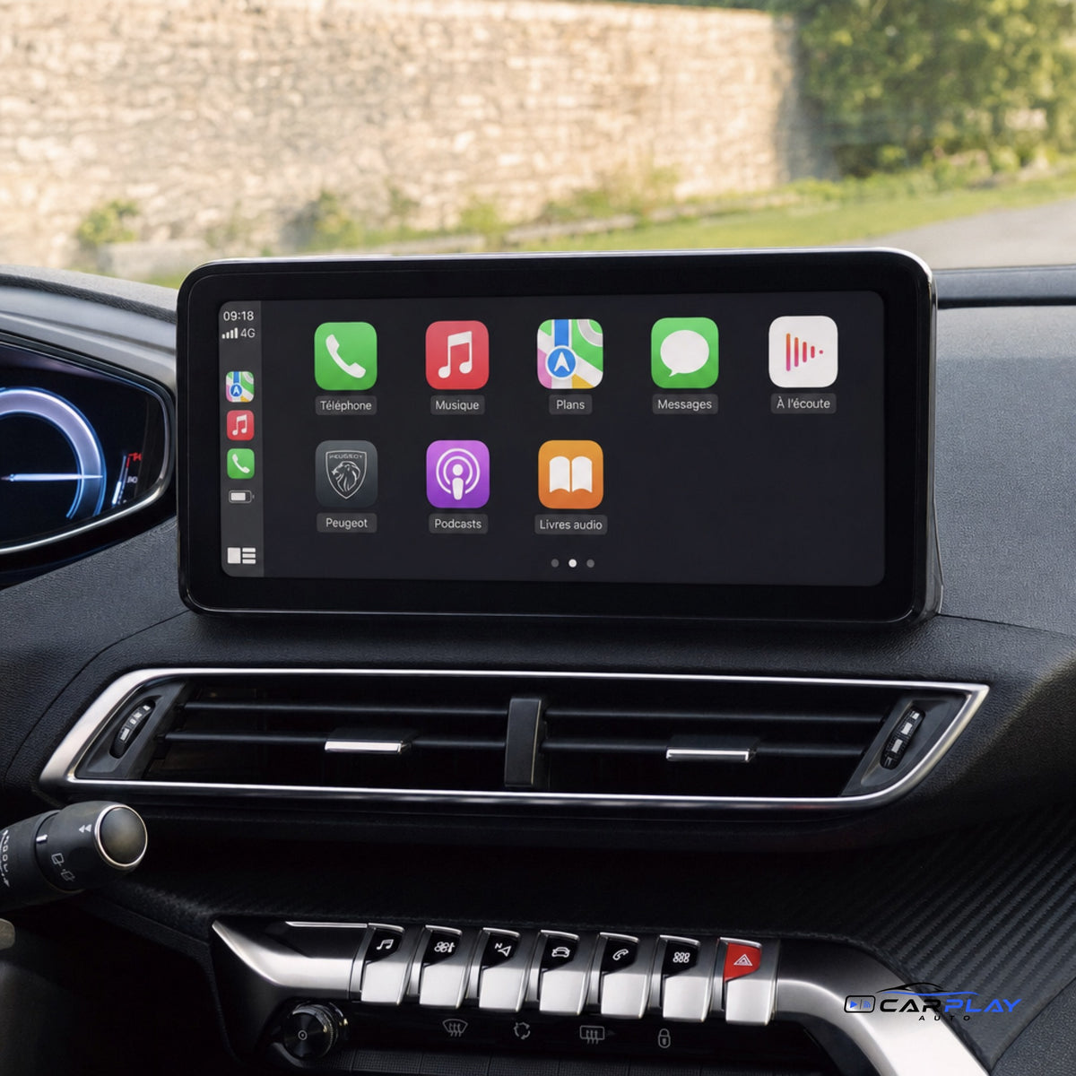 Écran CarPlay compatible avec Peugeot 4008 [2017-2023]