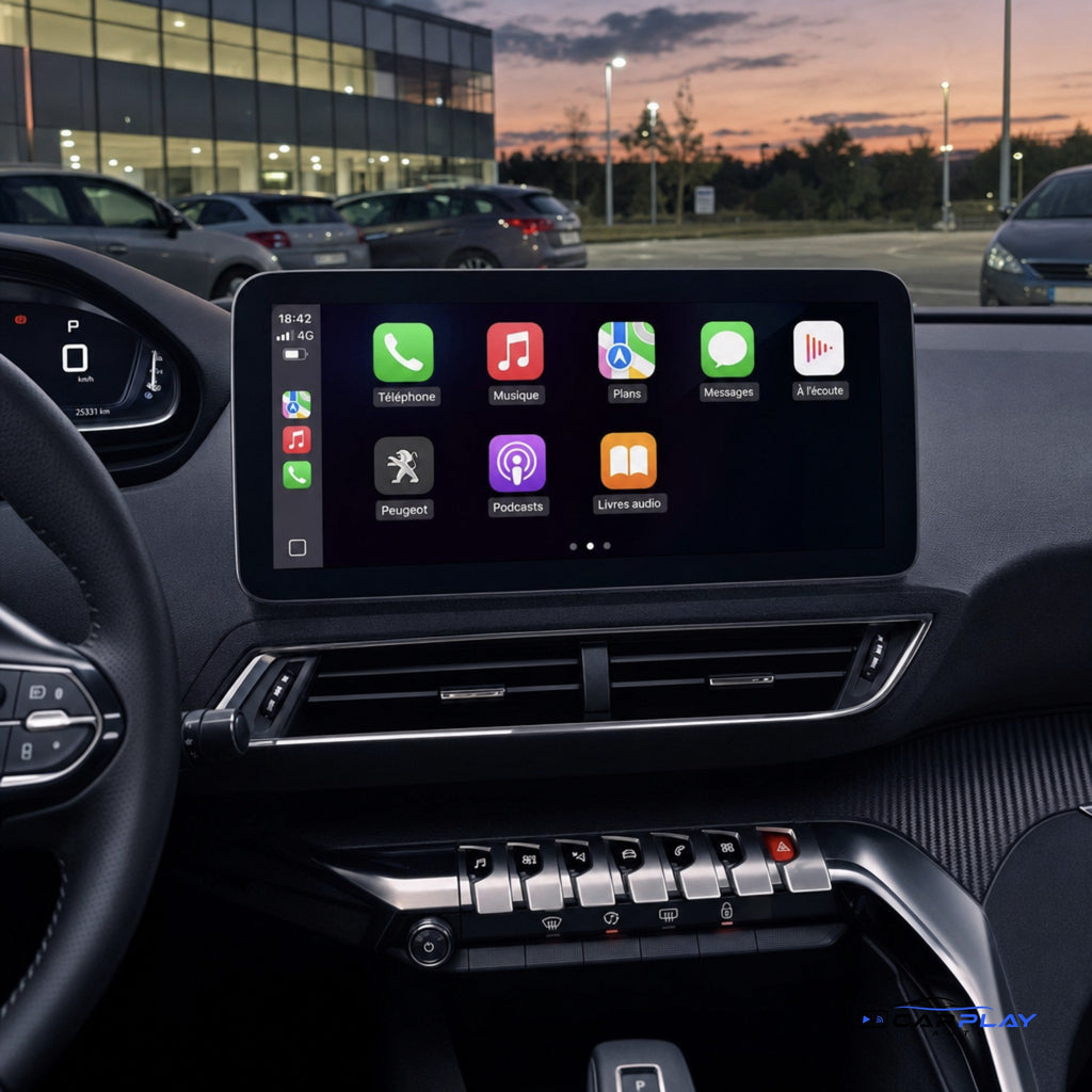 Écran CarPlay compatible avec Peugeot 4008 [2017-2023]