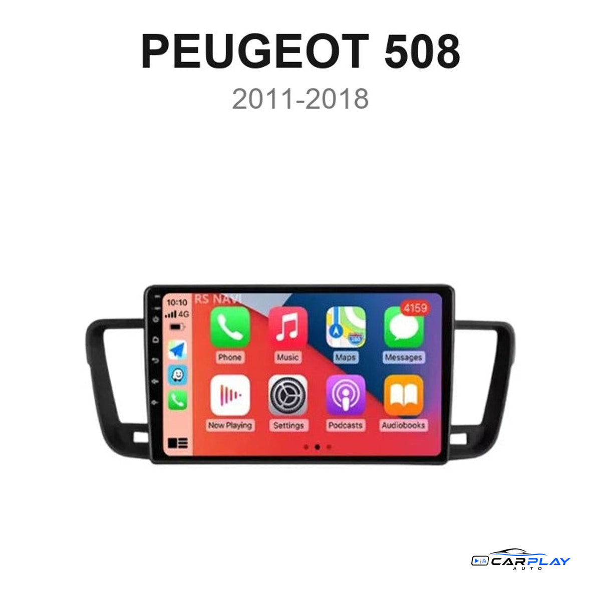 Écran CarPlay compatible avec Peugeot 508 [2011-2018]