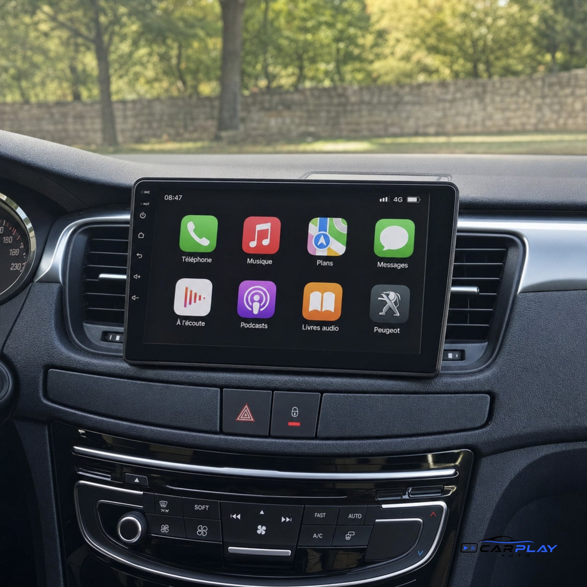 Écran CarPlay compatible avec Peugeot 508 [2011-2018]