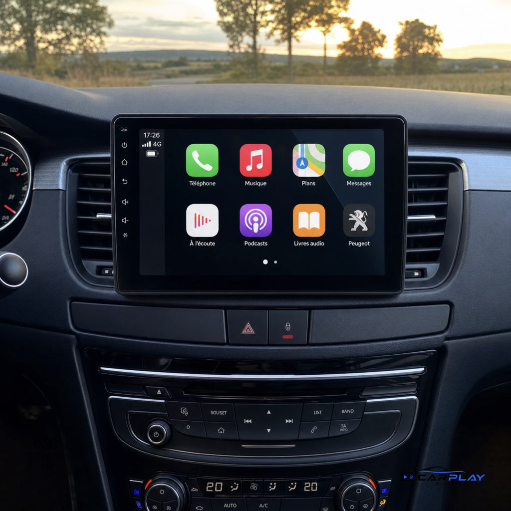 Écran CarPlay compatible avec Peugeot 508 [2011-2018]