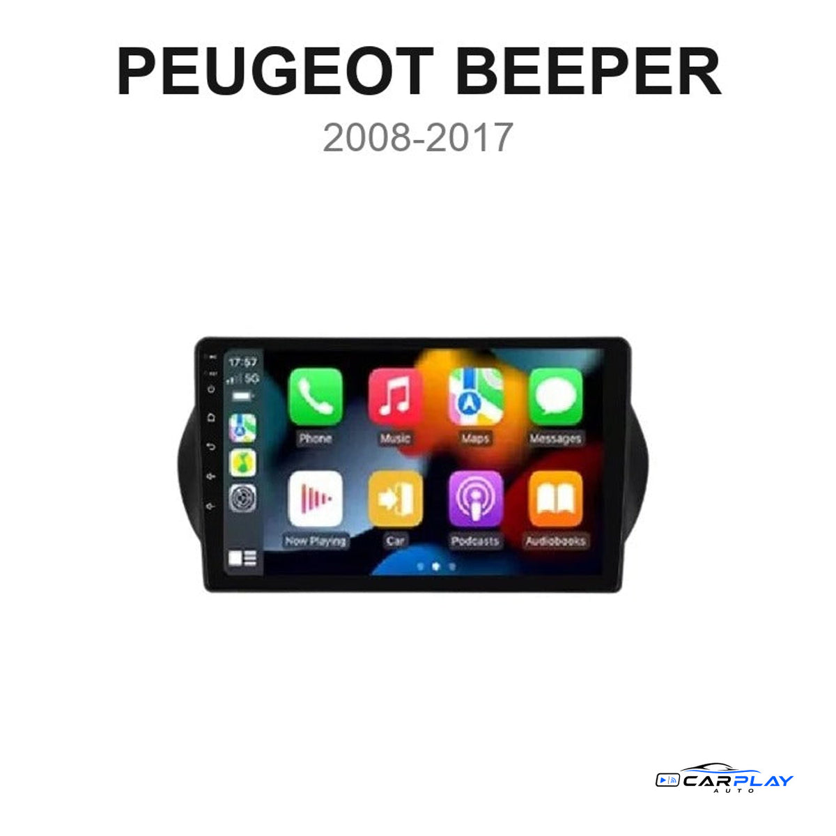 Écran CarPlay compatible avec Peugeot Bipper [2008-2017]