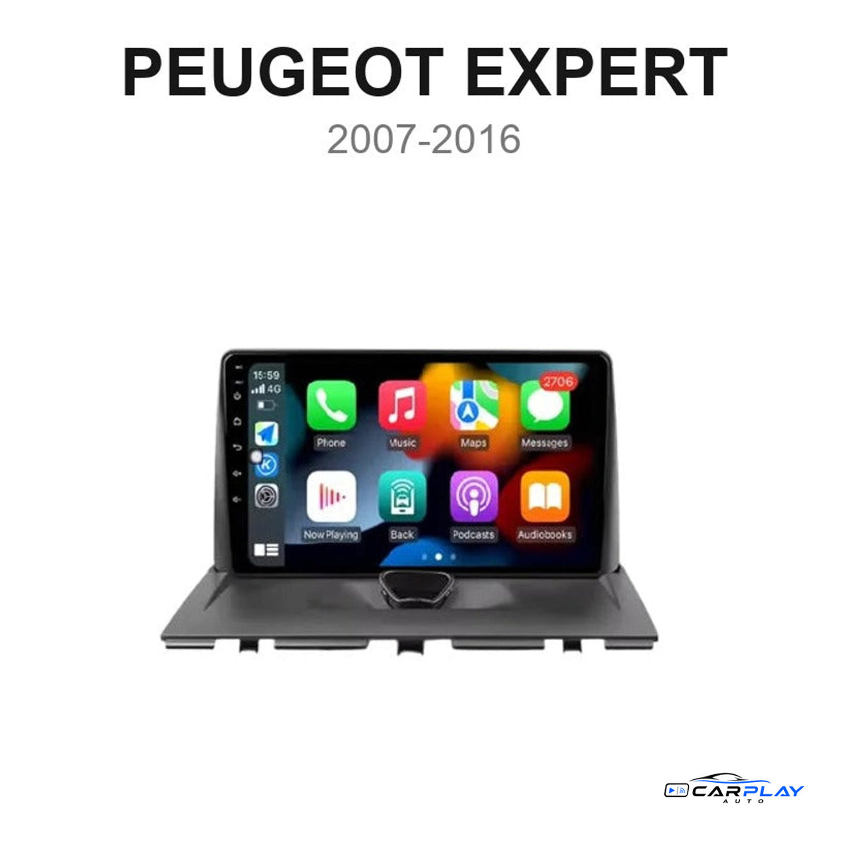 Écran CarPlay compatible avec Peugeot Expert [2007-2016]