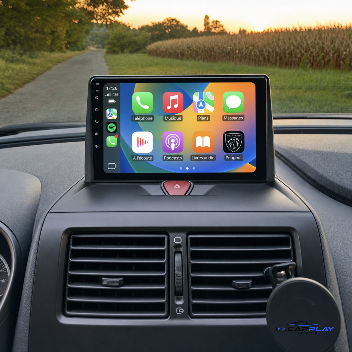Écran CarPlay compatible avec Peugeot Expert [2007-2016]